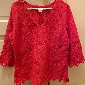 Brand New Sundance bright pink eyelet top and tank. (It didn’t come with a tag)